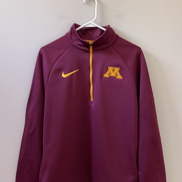 Nike Minnesota Golden Gophers Drifit Training 1/4 Zip Pullover Sz M - Picture 3 of 9